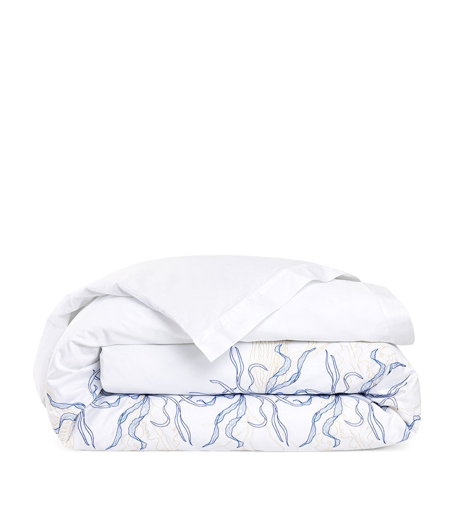 Yves Delorme Couture Nautilus Super King duvet cover, imported from the UK