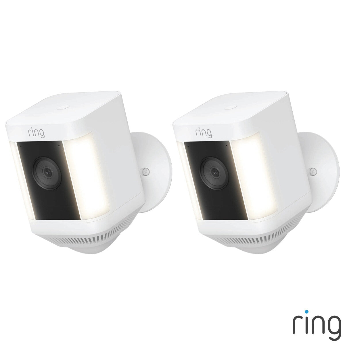 Ring Spotlight Cam Plus white 2 pack, imported from the UK