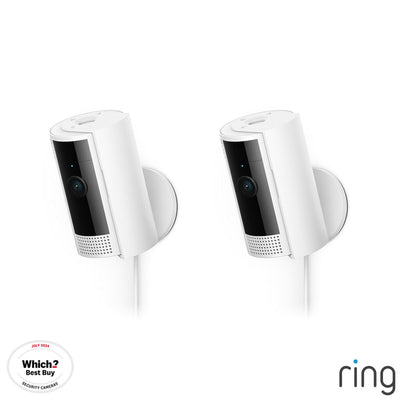 Ring Indoor Cam 2nd Gen 2 Pack White Wired Security Camera