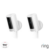 Ring Indoor Camera 2 Pack Bundle White, imported from the UK