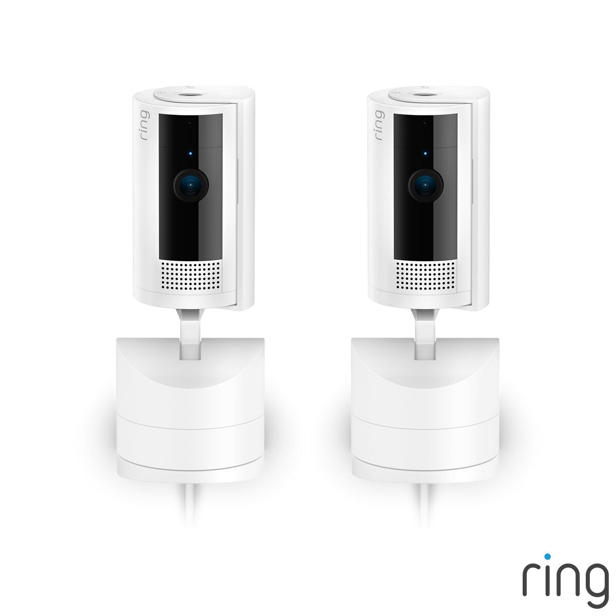 Ring indoor security camera white 2 pack, imported from the UK