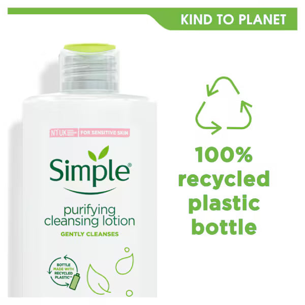 Simple Kind to Skin Purifying Cleansing Lotion 200ml (British brand)