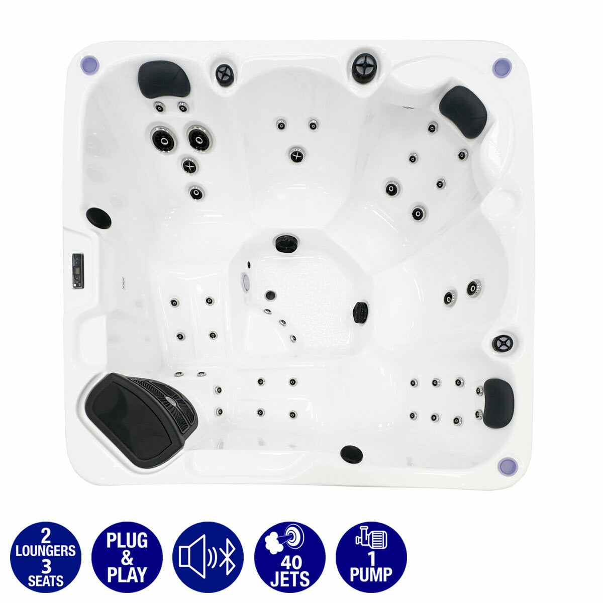 Platinum Spas Trident 40-Jet 5 Person hot tub, imported from the UK