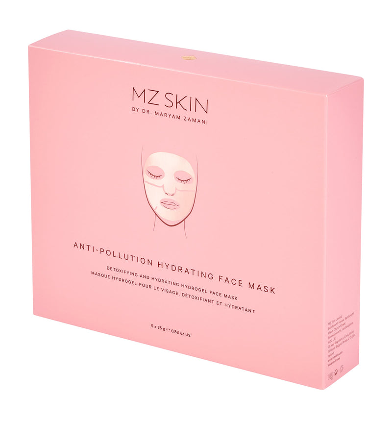 MZ Skin anti-pollution hydrating face mask 5 x 25g, imported from the UK