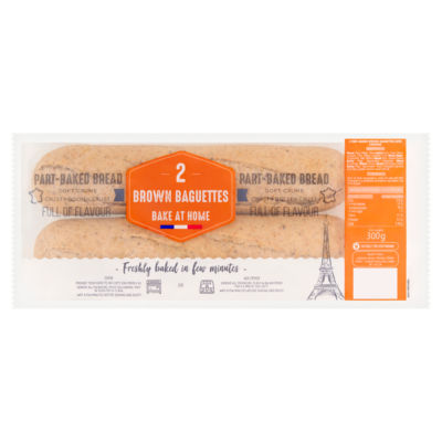 Brown Baguettes with Linseeds 300g - British product