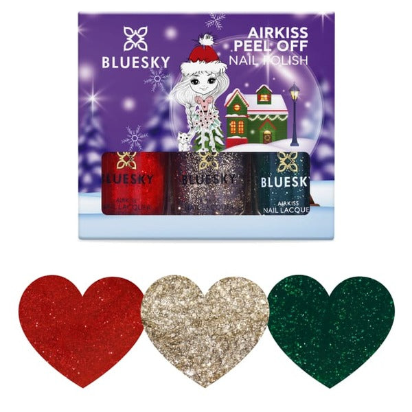 Bluesky Kids Airkiss Set Christmas Glitters 3 x 5ml - British product