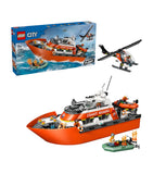 Lego City rescue boat and helicopter set, UK version
