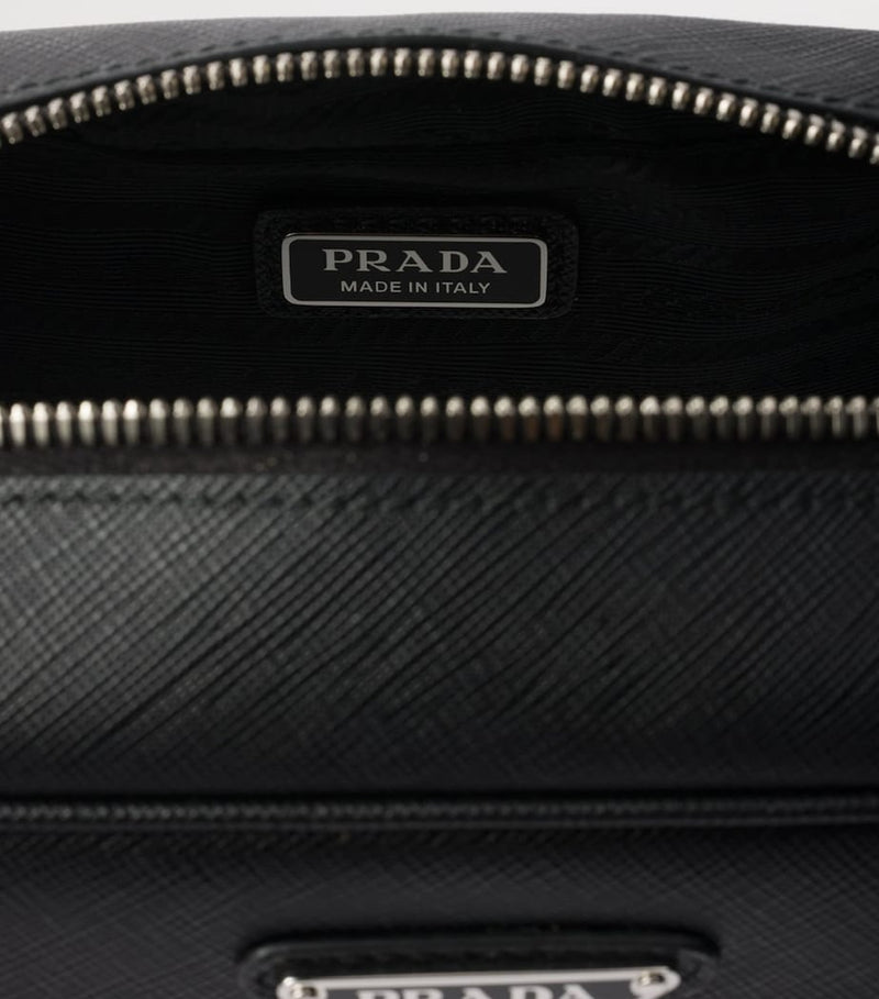 Prada Saffiano Leather Triangle Pouch