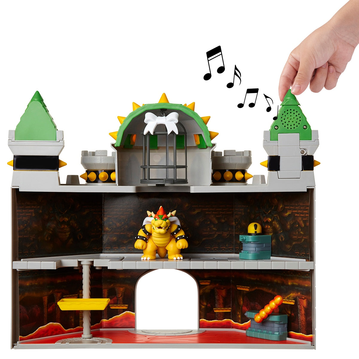 Nintendo Bowser Castle Playset with Super Mario figures, imported from the UK