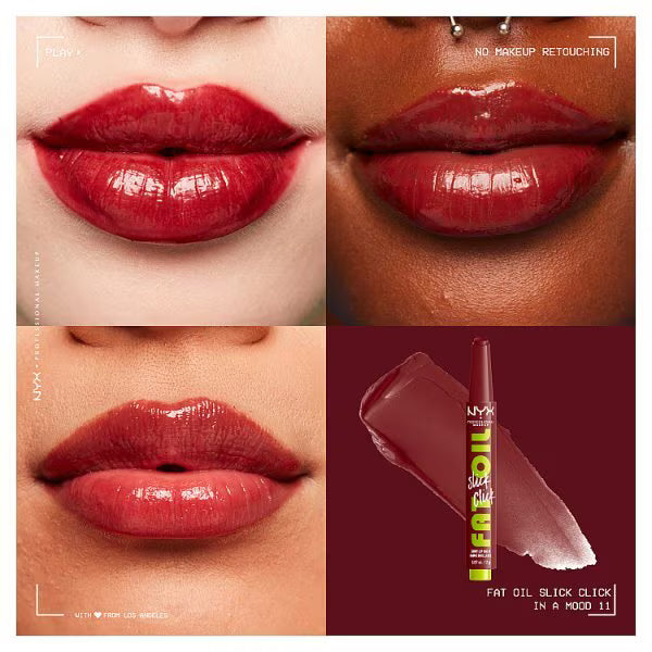 NYX Professional Makeup Fat Oil Slick lip balm, imported from the UK