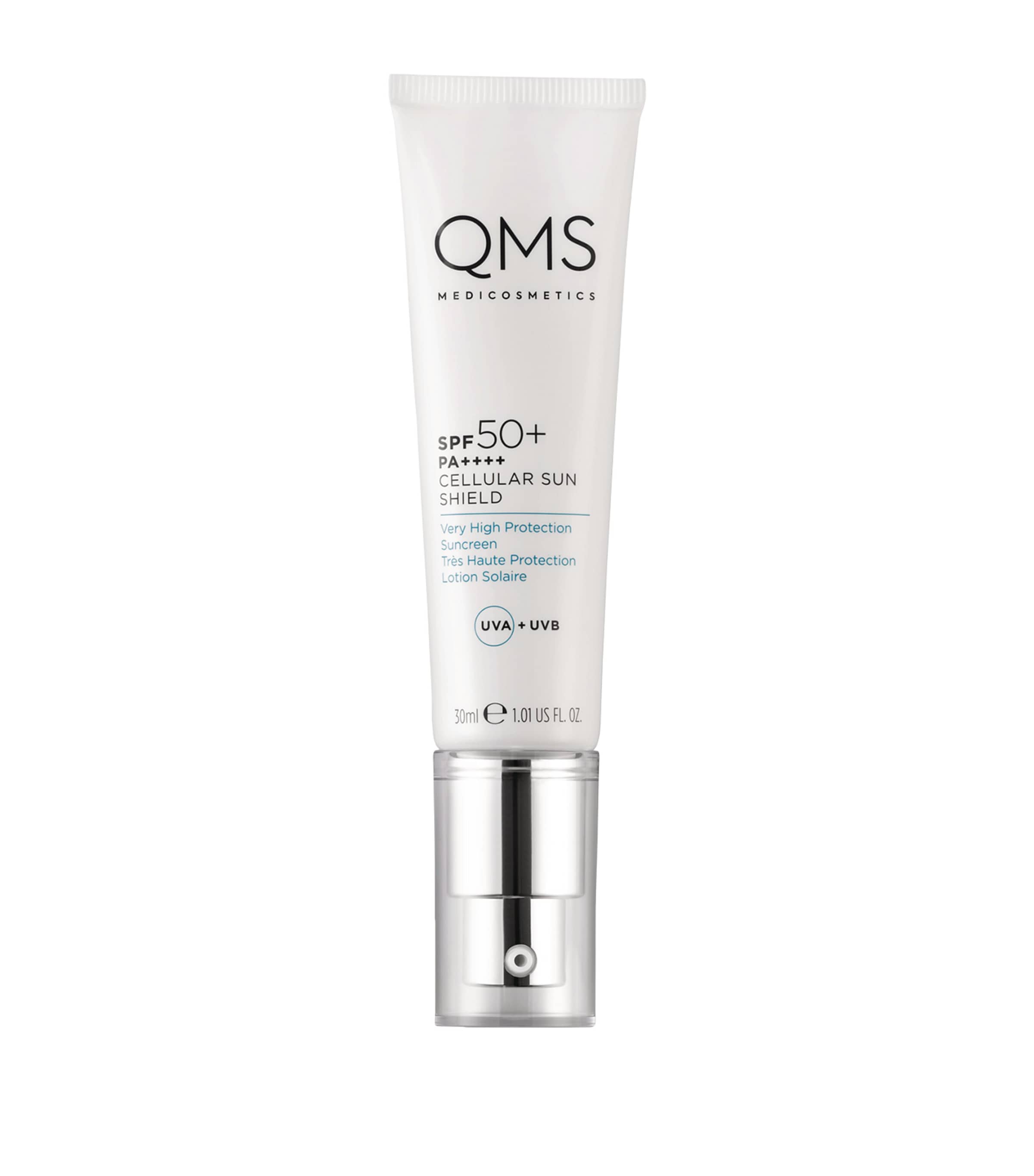 QMS Cellular Sun Shield SPF50+ 30ml, imported from the UK