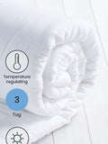 Temperature regulating 3 tog duvet (British brand)