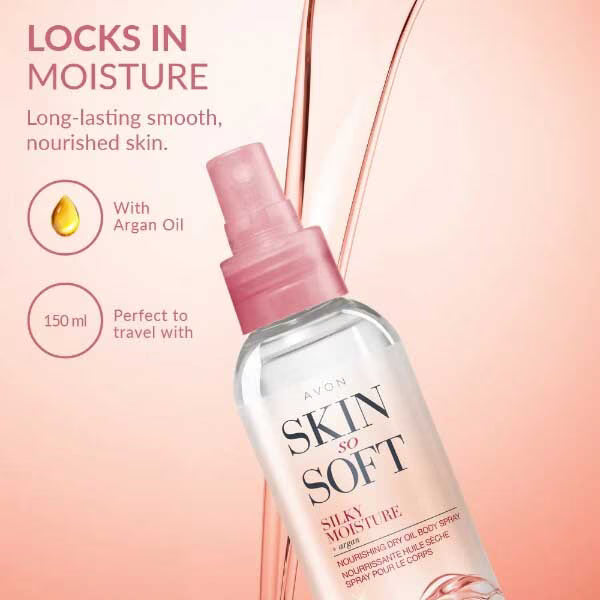 DNR Body Oil Spray Silky Moisture 150ml, imported from the UK