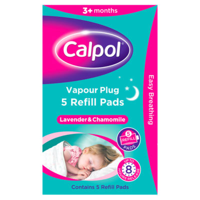 Calpol Vapour Plug Refill Pads Lavender & Chamomile 5 Pads - British product