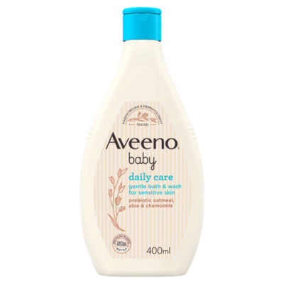 Aveeno Baby Daily Care Gentle Bath & Wash for Sensitive Skin 400ml - British product