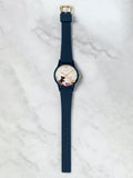 Radley Navy silicone strap floral dog dial watch, imported from the UK