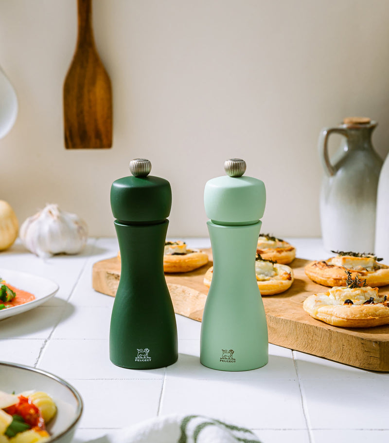 Peugeot Tahiti salt and pepper mill set, imported from the UK