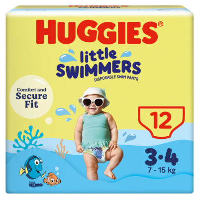 Huggies Little Swimmers swim nappies 3-4 7-15kg 12 pack, UK version