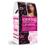 L'Oreal Casting 316 Prune Hair Dye, imported from the UK
