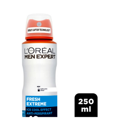 L'Oreal Fresh Extreme Anti-Perspirant Spray 250ml, imported from the UK
