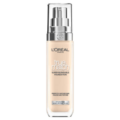 L'Oreal Paris True Match Liquid Foundation 1N Ivory 30ml, UK version