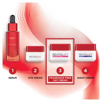 L'Oreal Paris Revitalift hydrating fragrance-free day cream with natural probiotic extracts 50ml, UK version