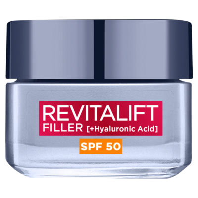 L'Oreal Paris Revitalift Filler Deep Replumping Anti-Ageing SPF50 with Hyaluronic Acid Day Cream 50ml