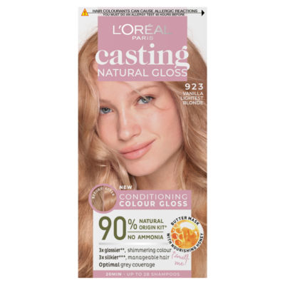 L'Oreal Natural Gloss 9.23 Lt Blonde Sucre hair dye, UK version
