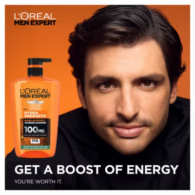L'Oréal Men Expert Hydra Energetic 3-in-1 Shower Gel 1L, UK version