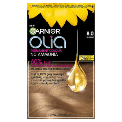 Garnier Olia 8.0 Blonde hair dye - British product