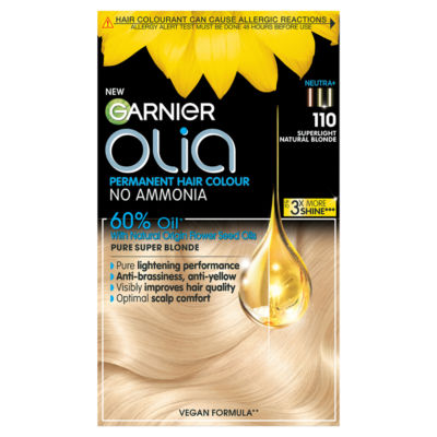Garnier permanent hair dye Super Light Natural Blonde, UK version