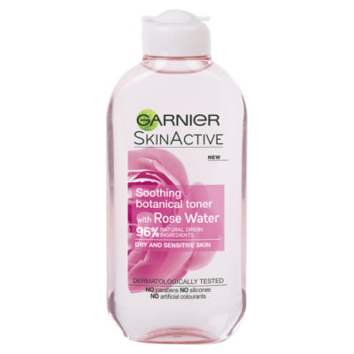 Garnier Natural Rose Water Toner Sensitive Skin 200ml, UK version