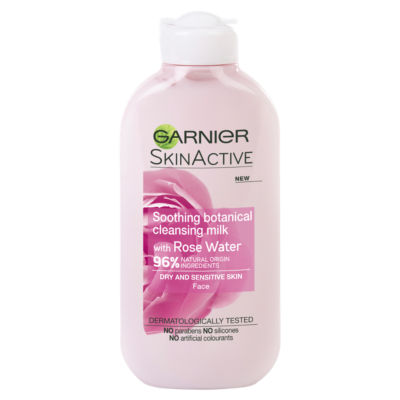 Garnier Natural Rose Cleansing Milk for Sensitive Skin 200ml, UK version