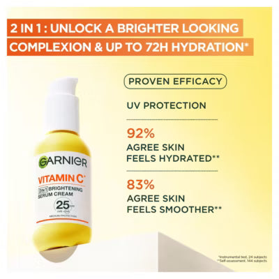Garnier Vitamin C Serum Cream 2-in-1 50ml, UK version
