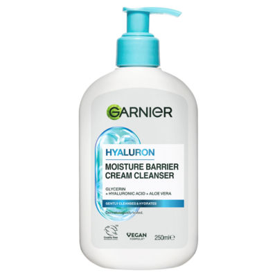 Garnier Hyaluron Barrier Protect Cream Cleanser with Hyaluronic Acid and Aloe Vera 250ml, UK version