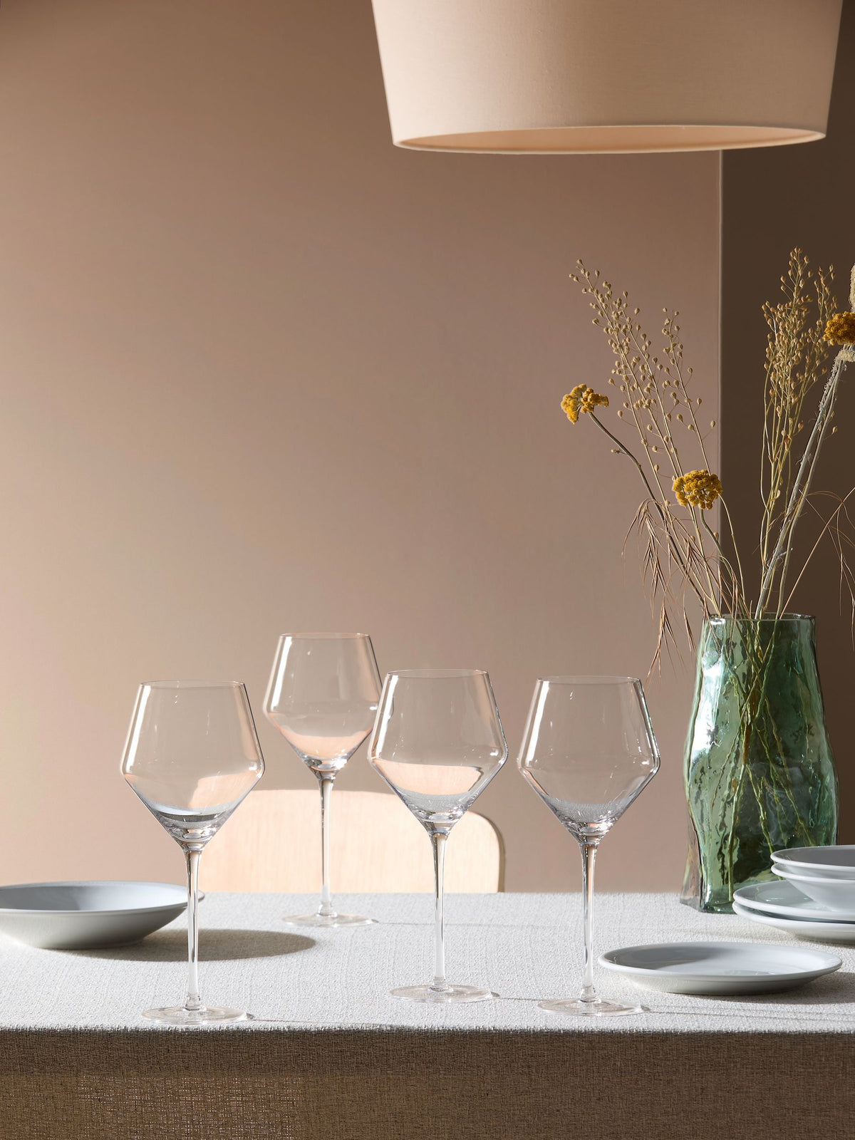MADE.COM Velma crystal wine glasses set of 4, imported from the UK