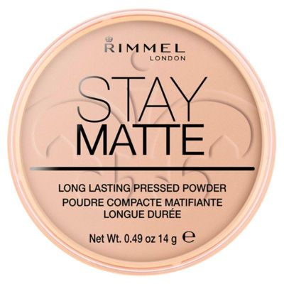 Rimmel London Stay Matte Pressed Powder 005 Silky Beige 14g, imported from the UK