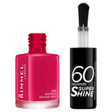Rimmel London nail polish Double Decker Red 8ml, imported from the UK