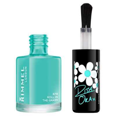 Rimmel London nail polish Roll in the Grass 8ml, imported from the UK