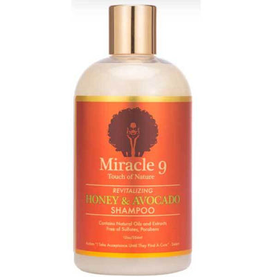 Miracle 9 Revitalizing Honey And Avocado Shampoo for Dry Curly Hair