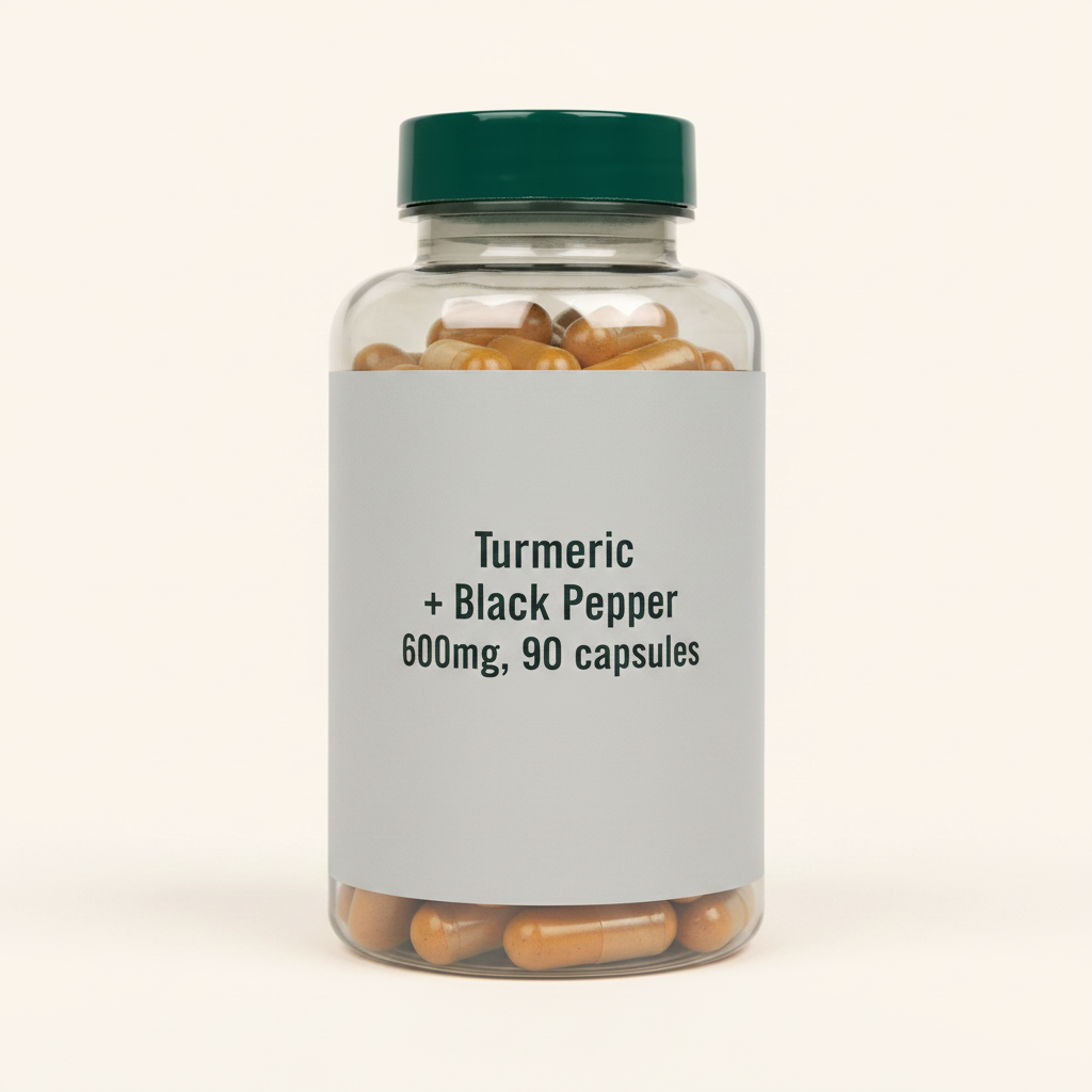 Holland & Barrett Turmeric Capsules Black Pepper 90, UK version