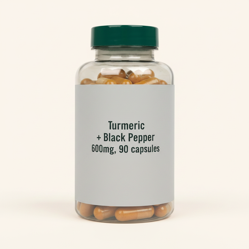 Holland & Barrett Turmeric Capsules Black Pepper 90, UK version
