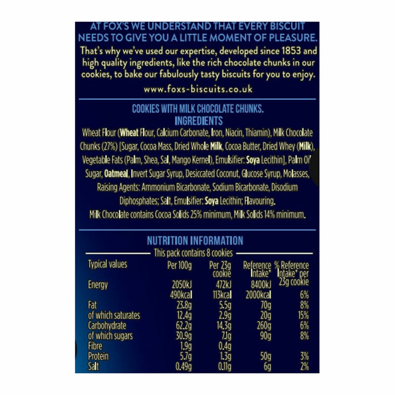 Fox's chocolate cookies assortment 8 x 180g - British product