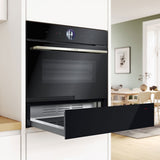 Bosch warming drawer in black - British product