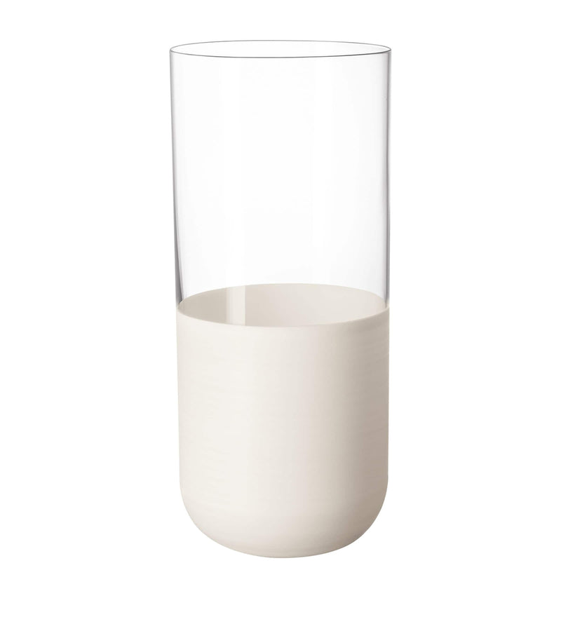 Villeroy & Boch long drink tumblers Rock Blanc 430ml (British brand)