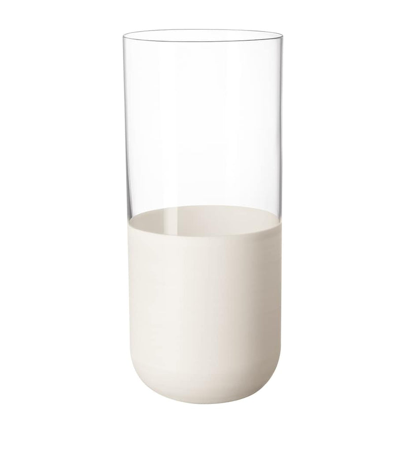 Villeroy & Boch long drink tumblers Rock Blanc 430ml (British brand)