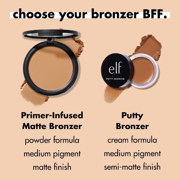 e.l.f. Primer-Infused Matte Bronzer Catching Rays - British product