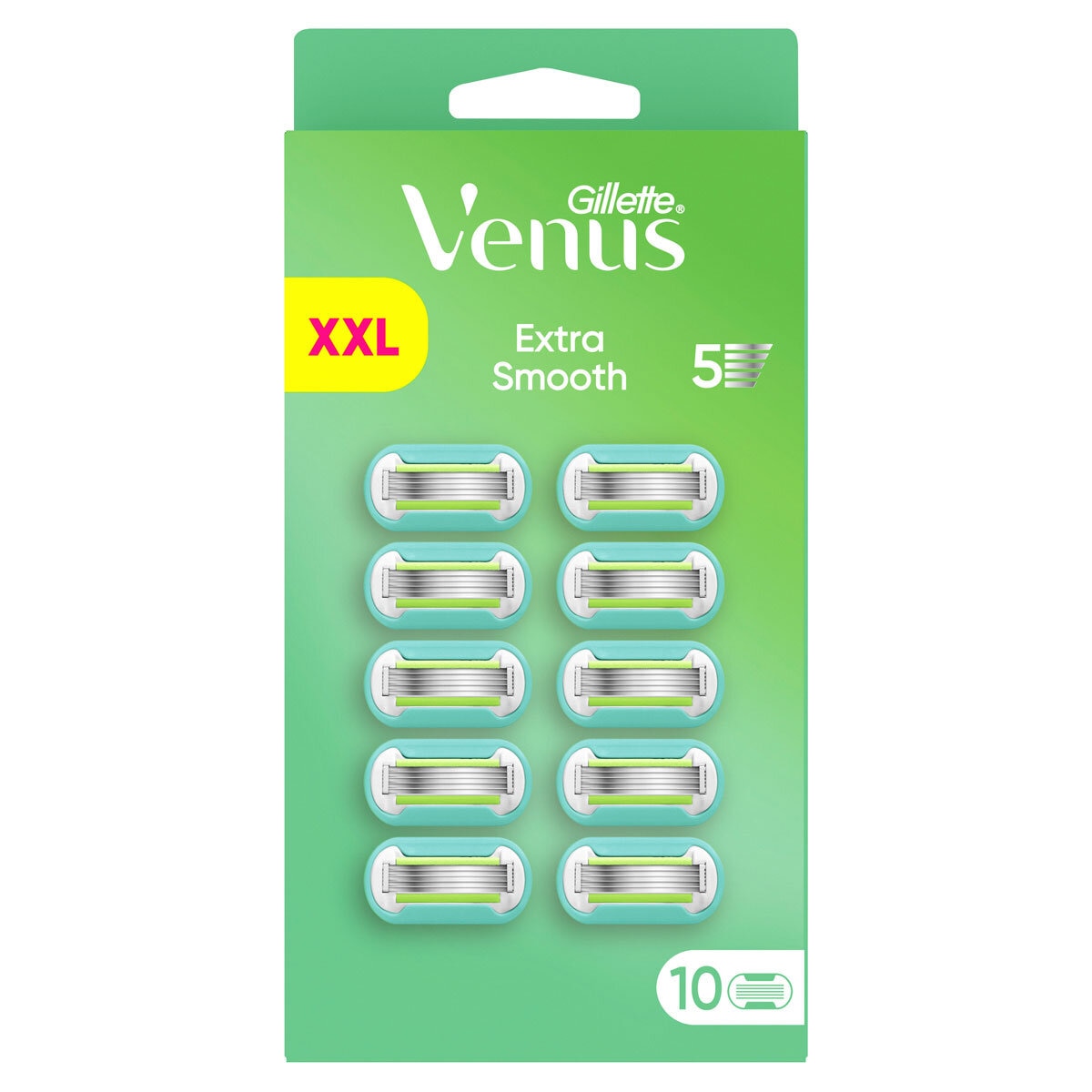 Gillette Venus Extra Smooth razor blades 10 pack, UK version