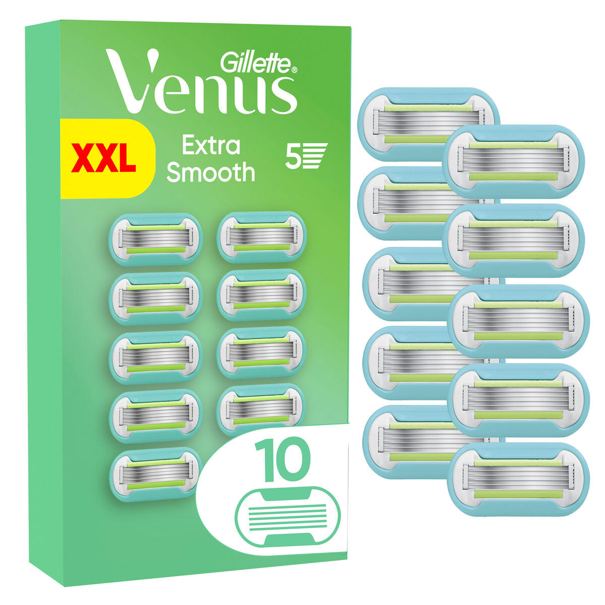 Gillette Venus Extra Smooth razor blades 10 pack, UK version