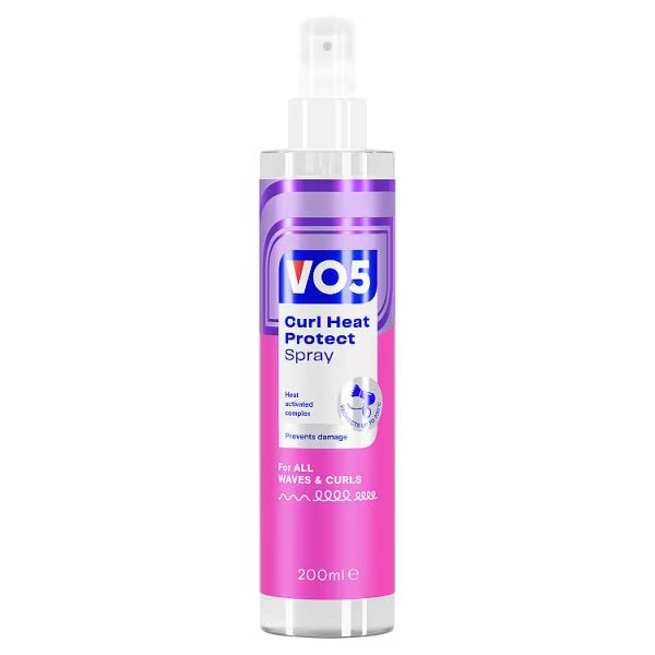 Vo5 Curl Heat Protect Spray 200ml (British brand)